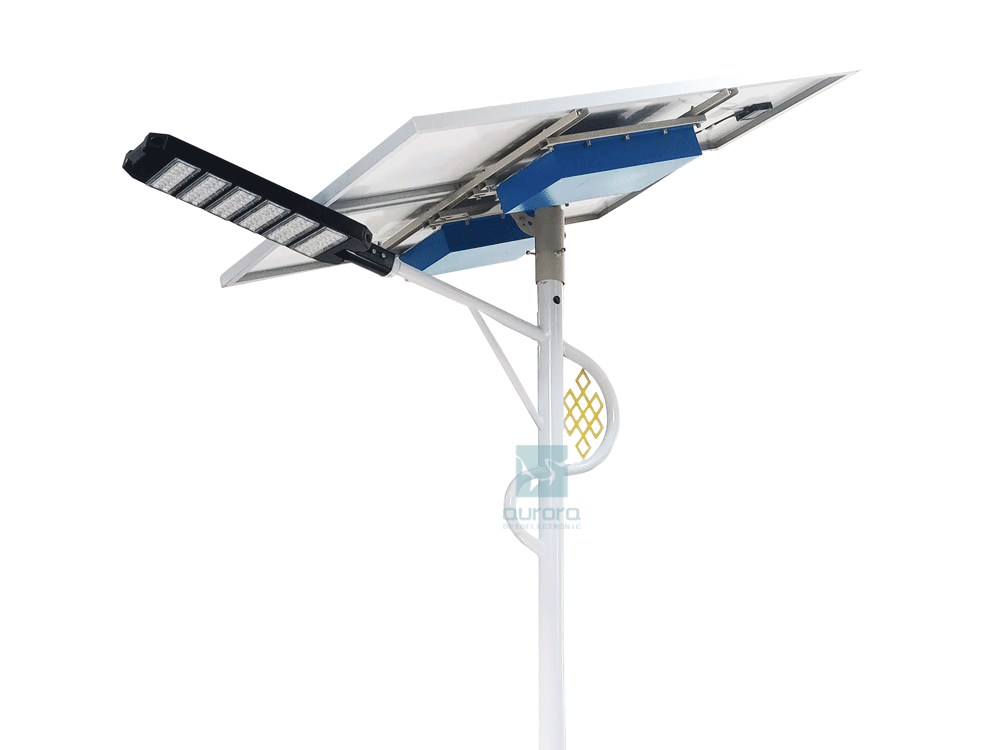 TCS technology battery safety full 200W solar led street light solar powered manufacturer