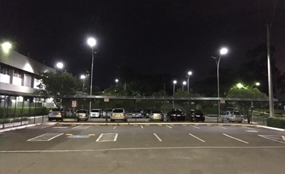 50w 60w All in one solar street light use in Brazil project