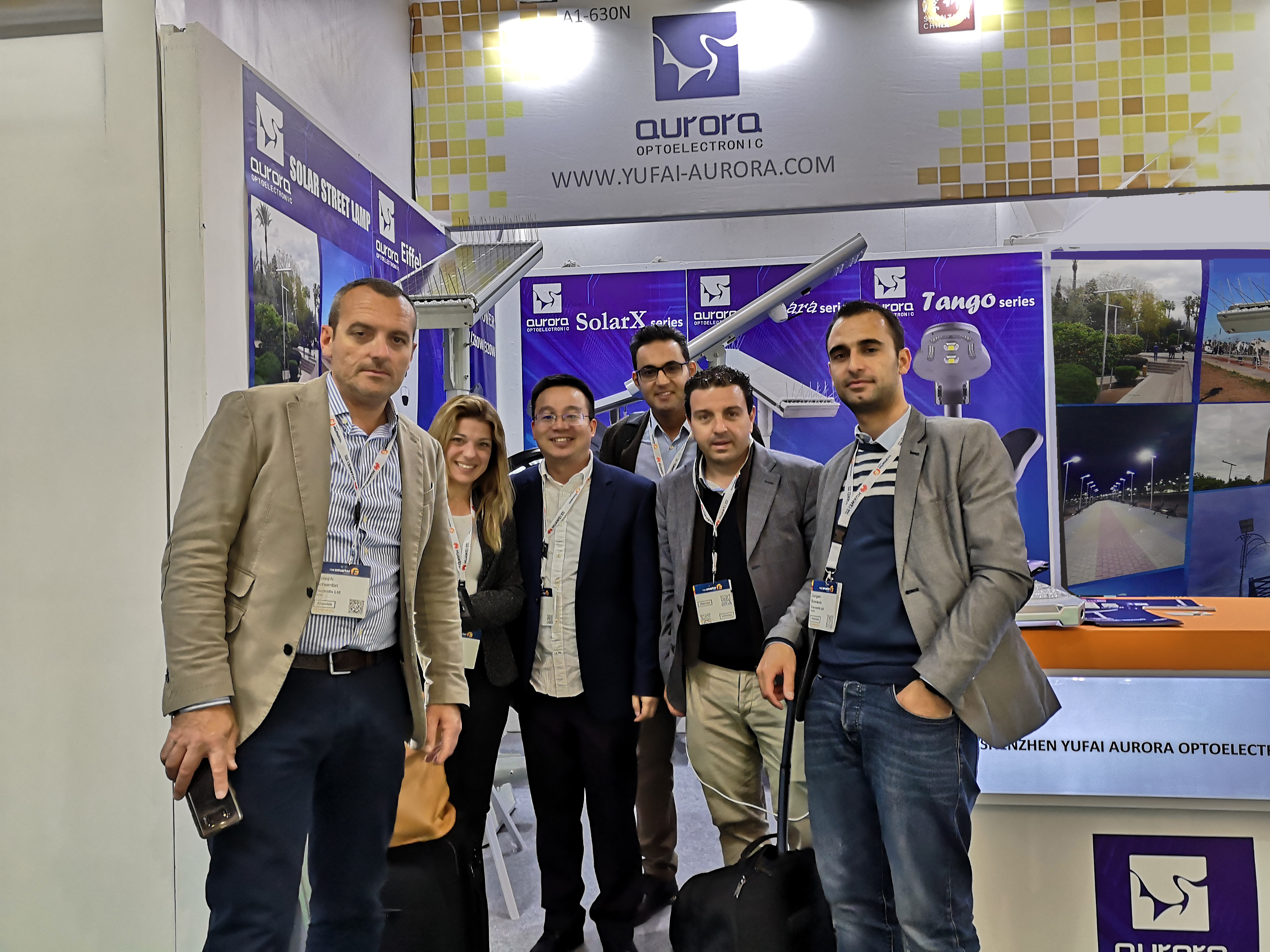 AURORA attend The InterSolar EUROP 2019 on solar lighting power lights