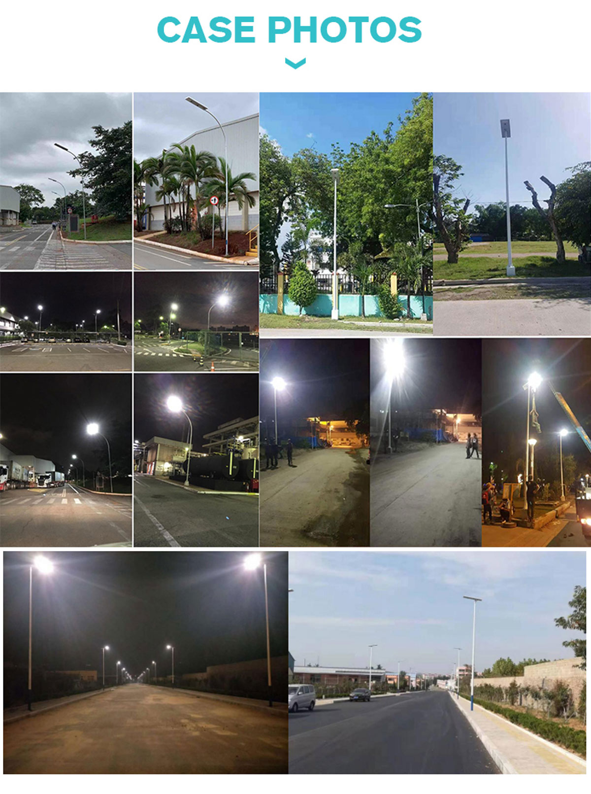 Street lamp installation scene diagram