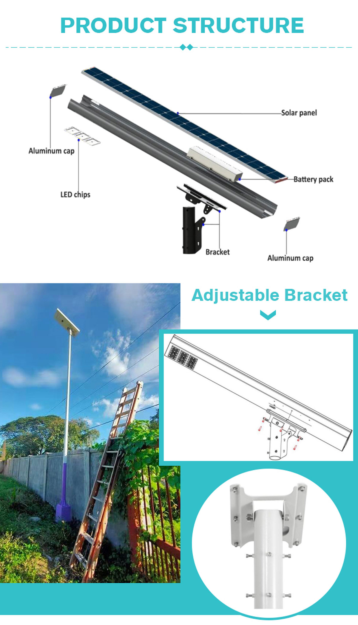 integrated solar street light price