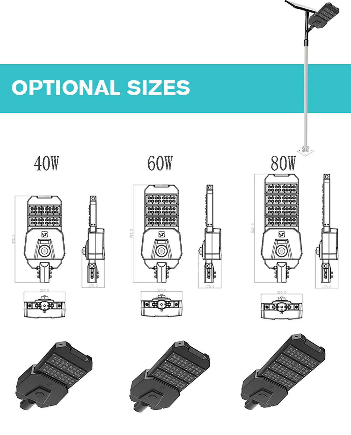 Solar street light structure diagram