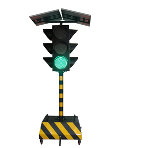 Outdoor security solar mobile traffic light manufacturer, road engineering traffic signal light portable traffic control device