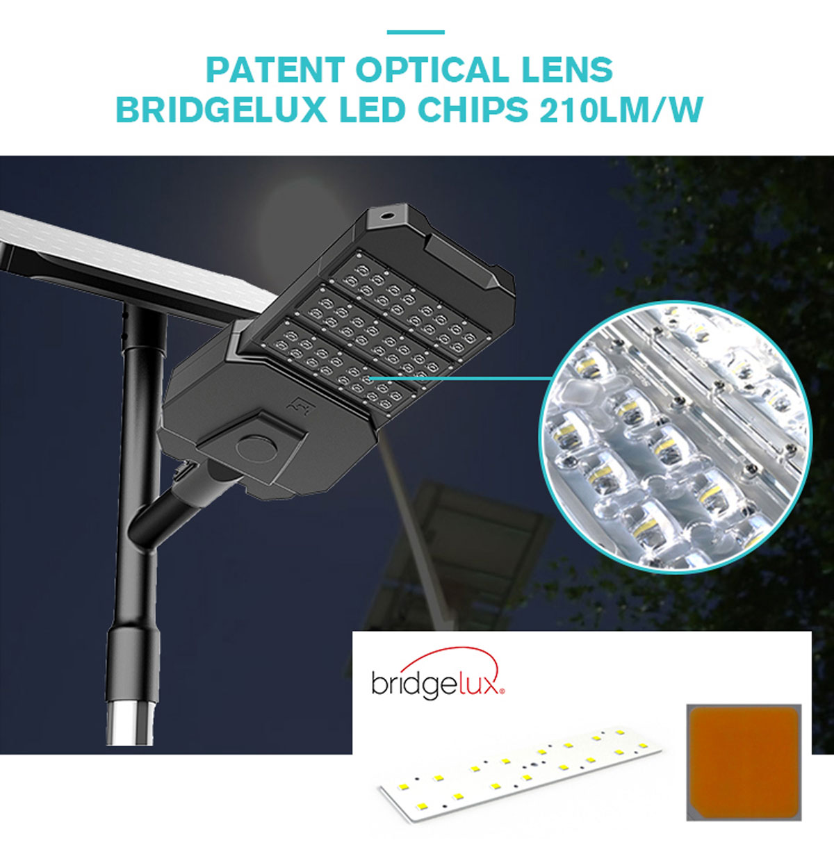 solar powered street lamp