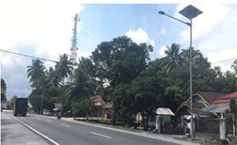 60w all in two led solar street light with IOT system in Indonsia