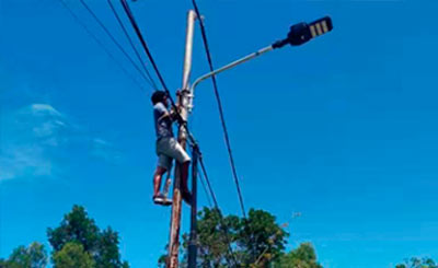 AURORA 60W AC led street light IP66 in Indonesia
