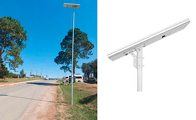 60W integrated solar street light in Kenya