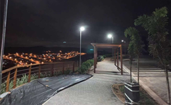 30w 40w solar street light all in one village park lighting