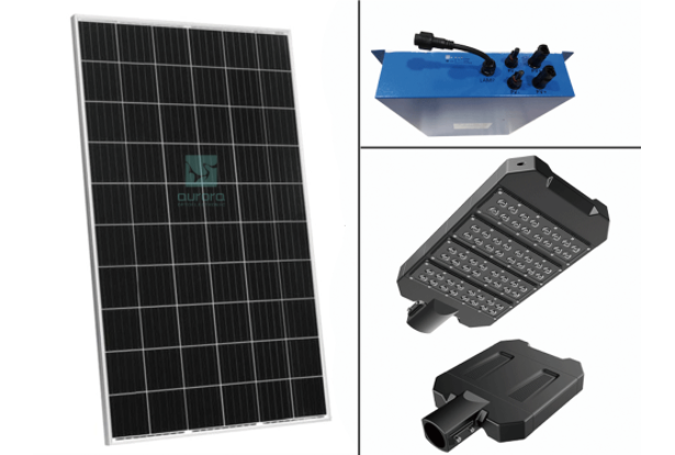 Solar powered street lamp