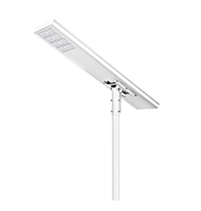 80w all-in-one solar integrated street light supplier with LiFePO4 battery